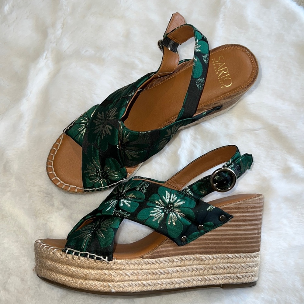 SARTO by Franco Sarto | Green Floral Niva Platform Sandal